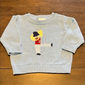 Little English Light Blue Crew Neck Marching Band Sweater